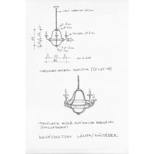 interierovy dizajn plan rustikalne lampa dizajn rucna kresba kovanovy luster vinaren terasa osvetlenie.jpg